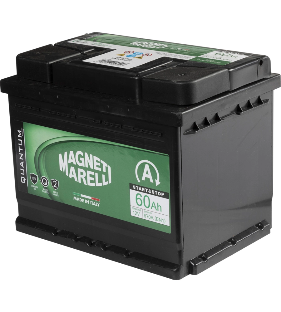 Magneti marelli batteria auto 60ah 12v 520a start e stop